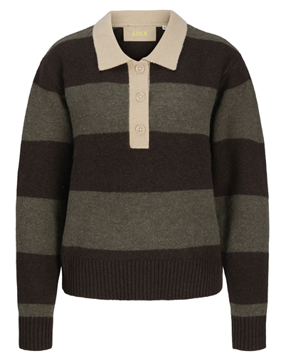 JJXX - JXRuby Polo Strik - Seal Brown